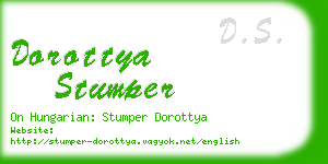 dorottya stumper business card